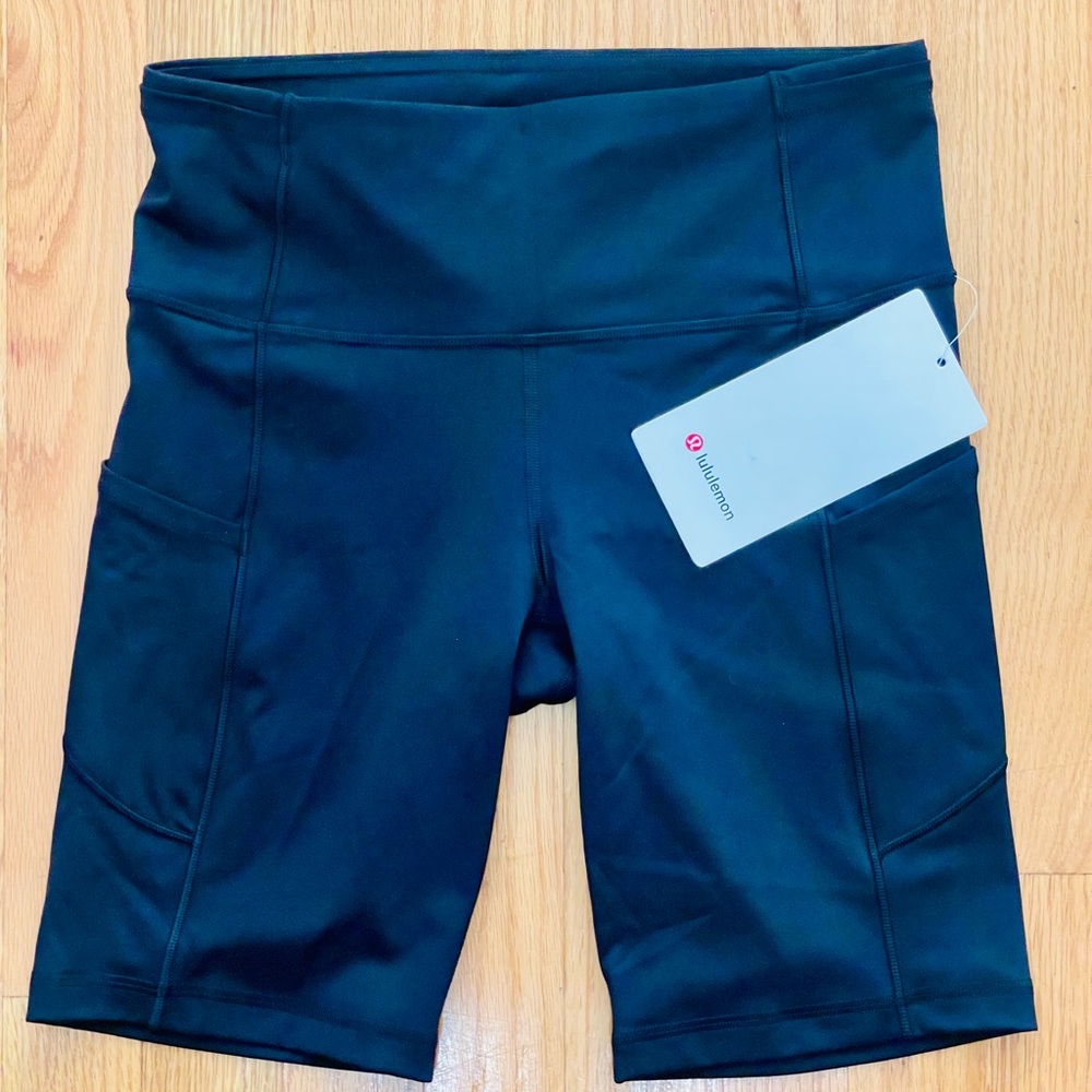 🏆 Lululemon Fast & Free High-Rise Short 8” Black – Size 6 NWT
